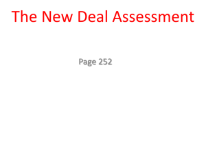 The New Deal Assessment - Ms. Shauntee