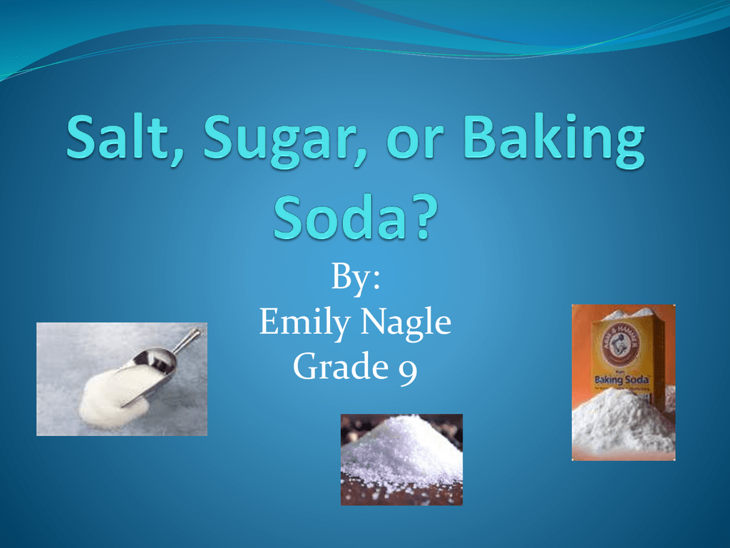 baking soda and sugar