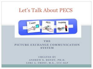 Let`s Talk About PECS