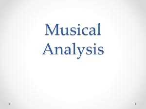 Musical Analysis