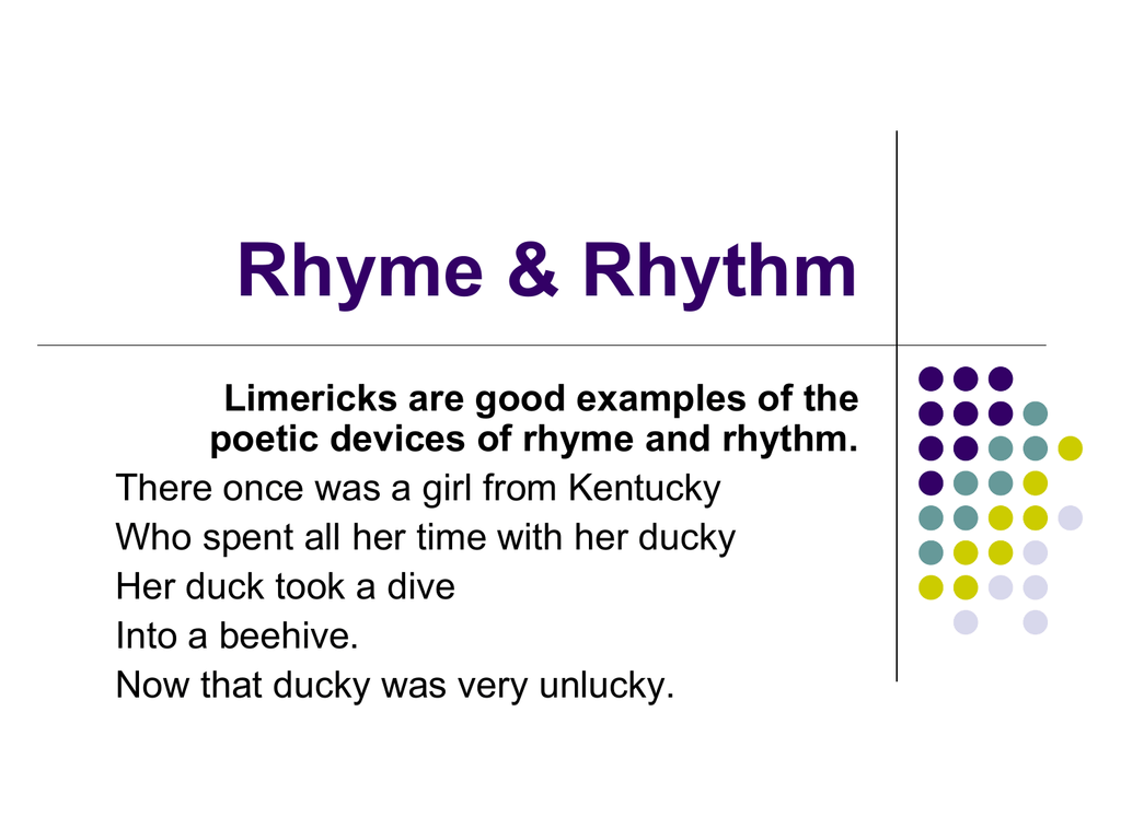 Rhythm Examples In Poetry