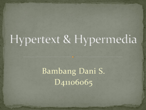 Hypertext-Hypermedia