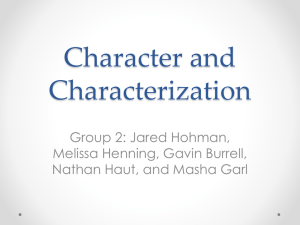 Character and Characterization