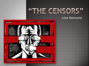 THE CENSORS