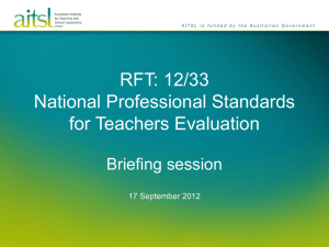 National Professional Standards for Teachers