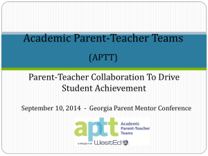 APTT-presentation - Georgia Parent Mentor Partnership