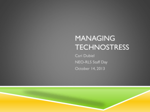 Managing Technostress