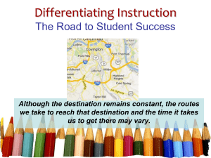Differentiated Instruction Powerpoint Presentation