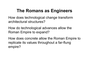 The Romans as Engineers - Orange Glen High School