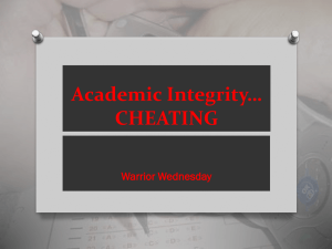 Academic Integrity - Cherokee County Schools