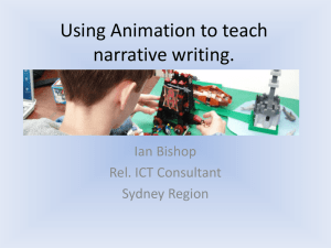 using annimation teach narrative writing