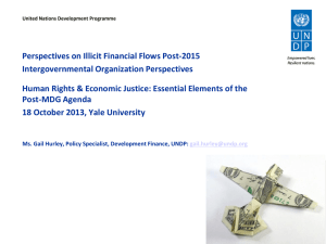Perspectives on Illicit Financial Flows Post-2015