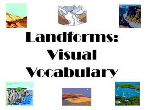Landforms: Visual Vocabulary