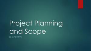 Project Planning and Scope - Carl Rebman Associate Professor of