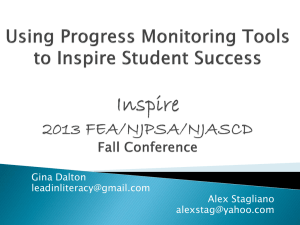 Using Progress Monitoring Tools to Inspire Student Success
