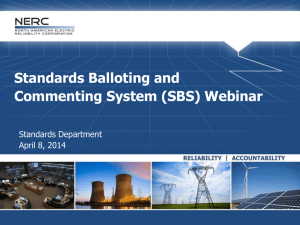 Standards Balloting and Commenting System (SBS) Tutorial