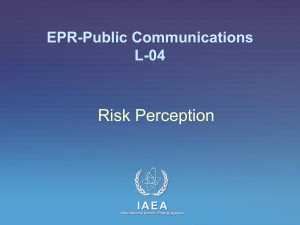 L-04 Risk Perception - Publications