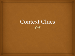 Context Clues - Bookunitsteacher.com