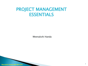 Project management Essentials