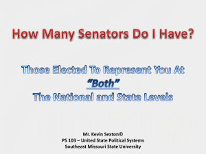 How Many Senators Do I Have? - semo.edu