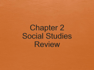 Chapter 2 Social Studies Review
