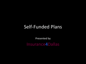 Self-Funded Plans (Power Point)