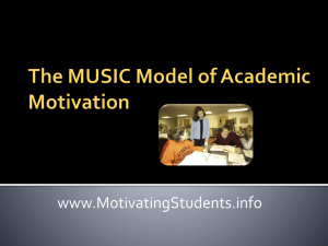 PowerPoint for the MUSIC Model Overview