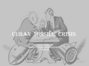 CUBAN MISSILE CRISIS