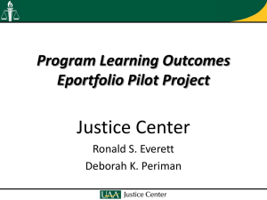 Justice Project Conference Presentation