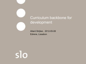 Curriculum backbone for development