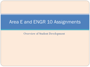 Overview of Area E and assignments
