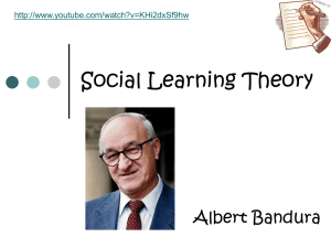 Social Learning Theory - PsychologyResources-Y13