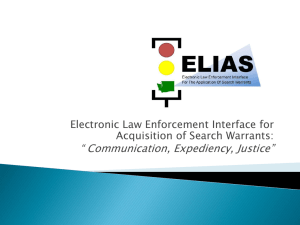 ELIAS - 2015 Traffic Records Forum