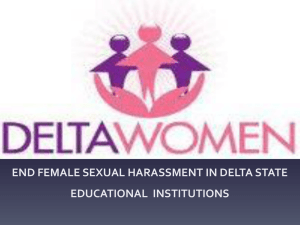 Power Point Presentaion of Sexual Harassment
