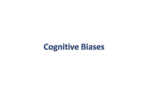 Cognitive Biases - College of the Redwoods