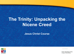 The Trinity: Unpacking the Nicene Creed