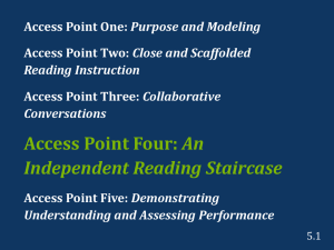 Access Point Four: An Independent Reading Staircase