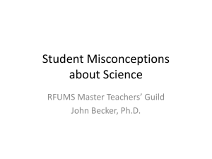 Scientific Misconceptions in Learning