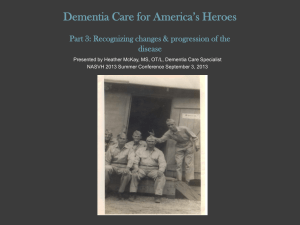 Dementia Care for America`s Heroes