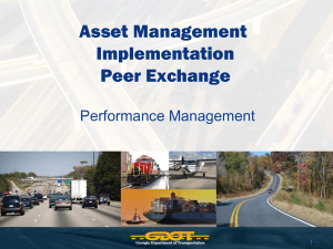 Managing Performance - Subcommittee on Asset Management