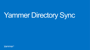 Yammer Directory Sync Deck