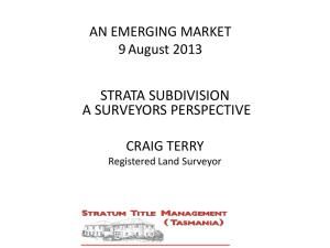 a surveyor`s perspective - Strata Community Australia