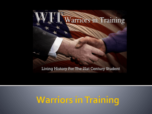warriors in training program