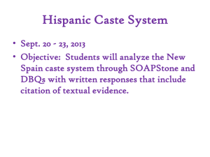 Hispanic caste system