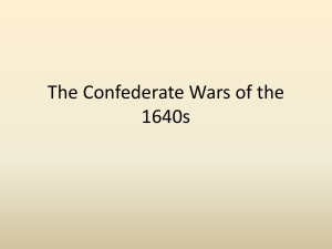 Topic 16 The Confederate Wars