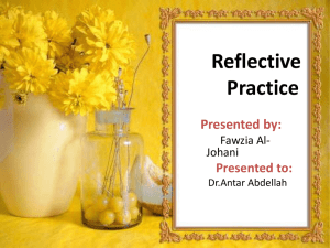 Reflective Teaching - Dr.Antar Abdellah Home Page