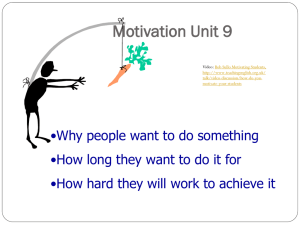 Motivation Unit 9