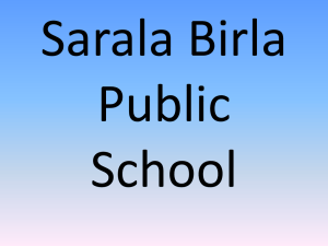 Activities that we conduct - Sarala Birla Public School