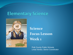 Focus Lesson 1 - I-4CorridorElementaryScience