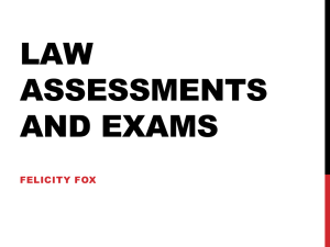 Law Assessments and Exams